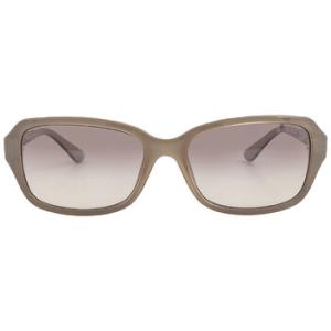 Brown Gradient Rectangular Sunglasses GU7595 57F