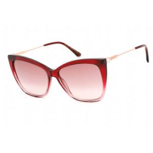 Burgundy Gradient Cat Eye Sunglasses SEBAS 07W53X
