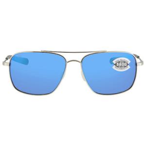 CANAVERAL Blue Mirror Polarized Glass Titanium Sunglasses CAN 21 OBMGLP
