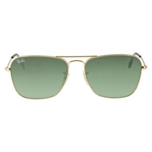 Caravan Green Classic G15 Square Sunglasses RB3136 181