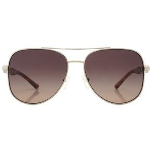 Chianti Brown Gray Gradient Mirrored Aviator Sunglasses MK1121 1014K0