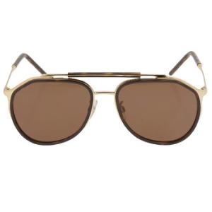 Dolce  Gabbana Dark Brown Pilot Sunglasses DG2277 0273