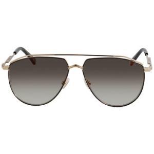 Gradient Brown Mirror Pilot Sunglasses LEXS 02M2FQ