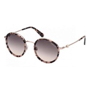 Gray and Peach Gradient Round Sunglasses ML0195 55B