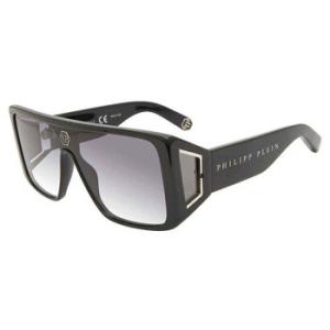 Grey Gradient Shield Sunglasses SPP014V 0700