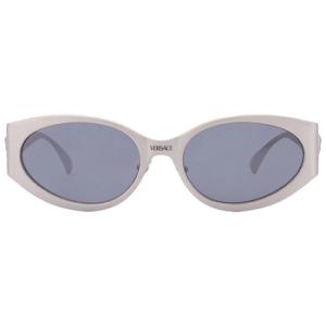 Light Grey Mirrored Black Oval Sunglasses VE2263 12666G