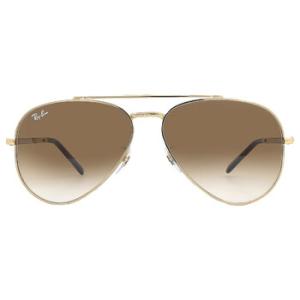 New Aviator Light Brown Gradient Pilot Sunglasses RB3625 00151