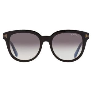 Olivia Smoke Gradient Oval Sunglasses FT0914 01B