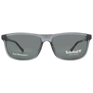 Polarized Green Rectangular Sunglasses TB9266 20R