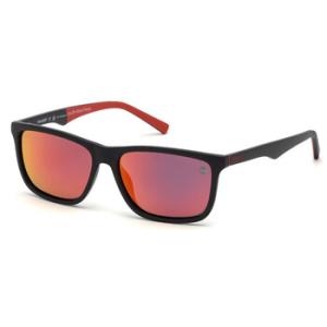 Polarized Red Rectangular Sunglasses TB9174 02D