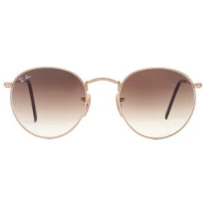 Round Metal Brown Gradient Sunglasses RB3447 00151