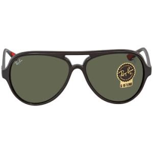 Scuderia Ferrari Green Classic G15 Aviator Sunglasses RB4125M F60131