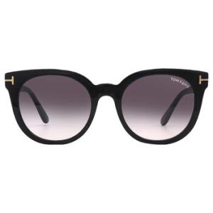 Smoke Gradient Oval Sunglasses FT1109 01B