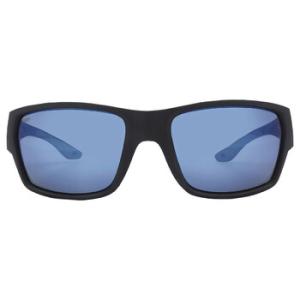 TAILFIN Blue Mirror Polarized Polycarbonate Rectangular Sunglasses 6S9113 911308