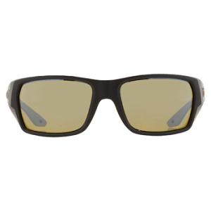 Tailfin Sunrise Silver Mirror Polarized Glass Rectangular Sunglasses 6S9113 911305