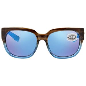 WATERWOMAN 2 Blue Mirror Polarized Glass Sunglasses WTR 251 OBMGLP