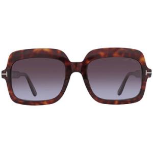 Wallis Bordeaux Gradient Square Sunglasses FT0688 54T