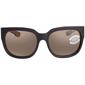 Waterwoman 2 Copper Silver Mirror Glass Polarized Cat Eye Sunglasses WTR 11 OSCGLP