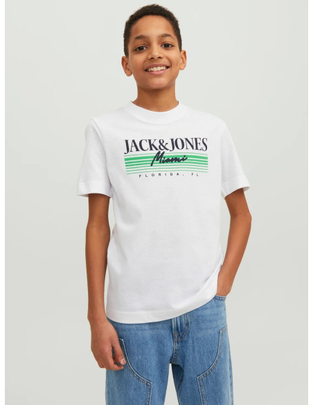 Jack & Jones - JORPALMA BRANDING TEE SS CREW NECK JNR