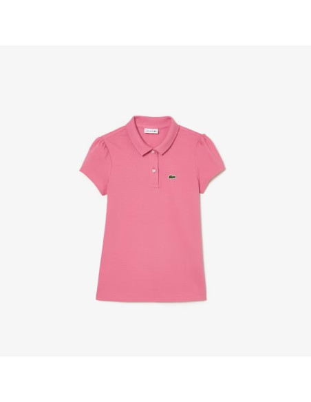 Lacoste - Girls' Lacoste Scalloped Collar Mini Piqué Polo Shirt