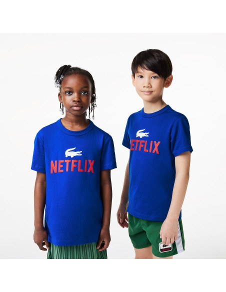 Lacoste - Lacoste Kids' x Netflix Organic Cotton Print T-shirt