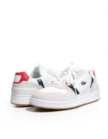 Lacoste - T-CLIP 0120 2 SFA WHT/NVY/RED