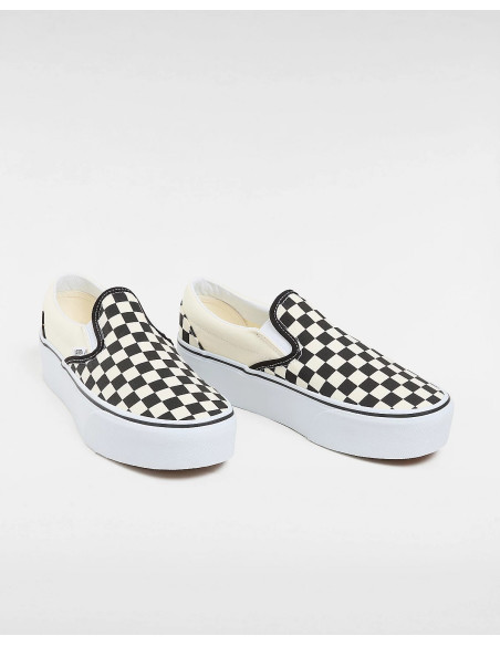 VANS - UA Classic Slip-On Stackform CHECKERBOARD BLACK/CLASSIC WHITE