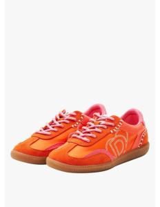 DESIGUAL - Retro split leather sneakers