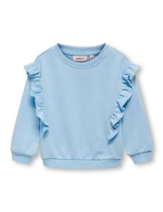 KIDS ONLY - KMGNEWOFELIA LS FRILL O-NECK UB LIFE SWT