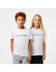 Lacoste - Kids' Cotton Jersey T-Shirt with Contrast Marking