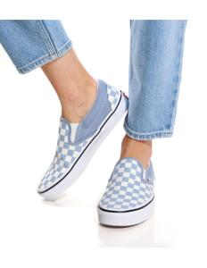 VANS - Classic Slip-On COLOR THEORY CHECKERBOARD DUSTY BLUE