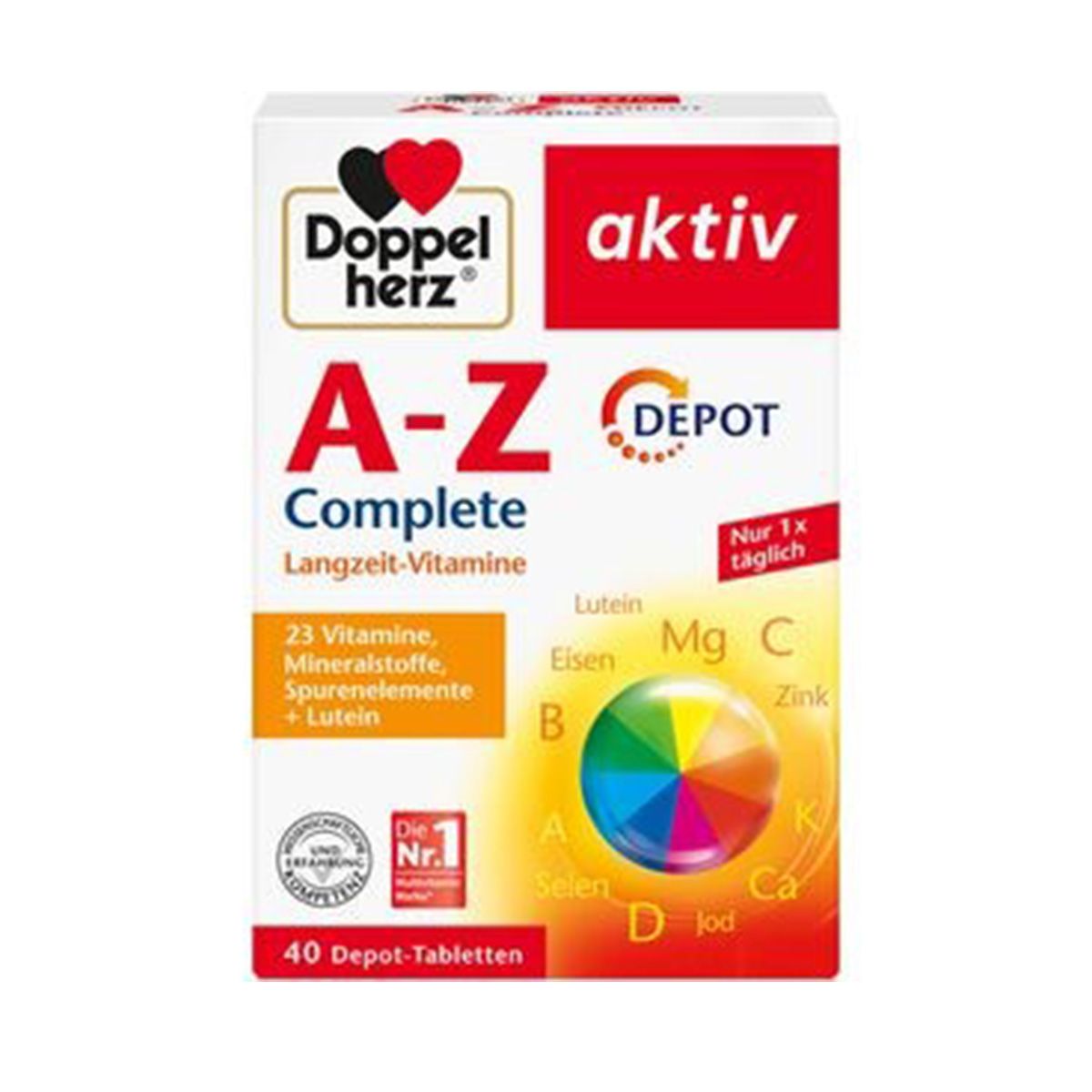 Doppelherz Aktiv - დოპელჰერც აქტივი A-Z 40 ტაბლეტი