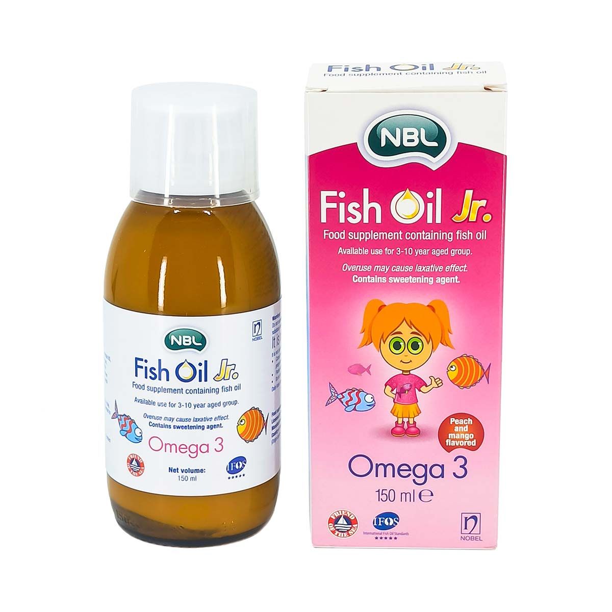 Fish Oil - თევზის ქონი Junior 150მლ NBL