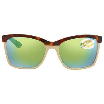 ANAA Green Mirror Polarized Polycarbonate Sunglasses ANA 105 OGMP