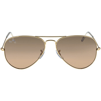 Aviator Gradient SilverPink Mirror Sunglasses RB3025 0013E