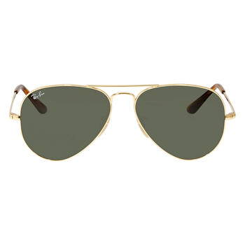 Aviator Metal II Green Classic G15 Sunglasses RB3689 914731