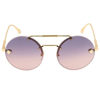 Blue Gradient Pink Round Sunglasses VE2244 1002I6