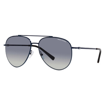 Blue Grey Gradient Pilot Sunglasses AX2043S 60994L