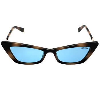 Blue Rectangular Sunglasses GU8229 53V