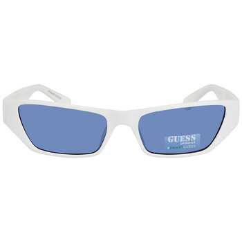 Blue Rectangular Sunglasses GU8232 21V