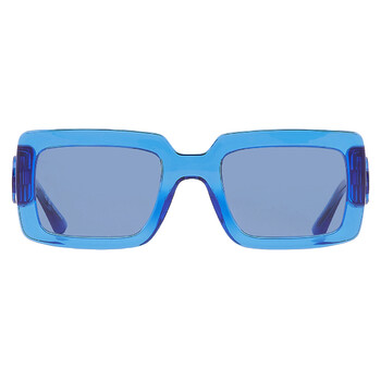 Blue Rectangular Sunglasses LO743S 400