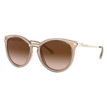 Brisbane Brown Gradient Oval Sunglasses MK1077 101413