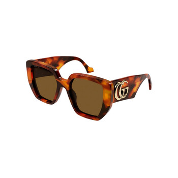 Brown Geometric Sunglasses GG0956S 007