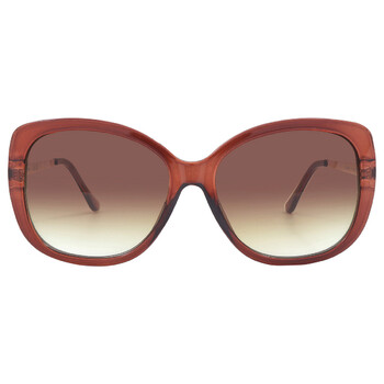 Brown Gradient Butterfly Sunglasses CK22548S 210