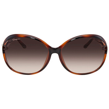 Brown Gradient Oval Sunglasses SF770SA 214