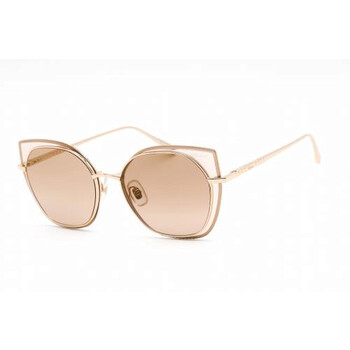 Brown Mirror Gold Cat Eye Sunglasses SCHF74M 300G