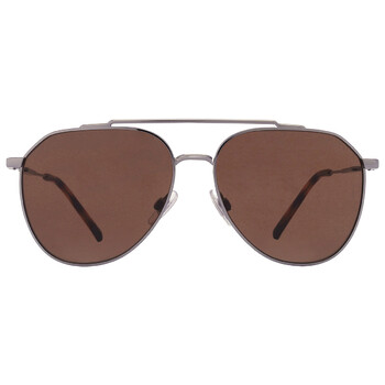 Brown Pilot Sunglasses DG2296 0473