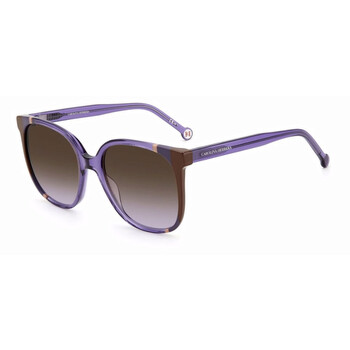 Brown Shaded Violet Square Sunglasses CH 0062S 0E53QR
