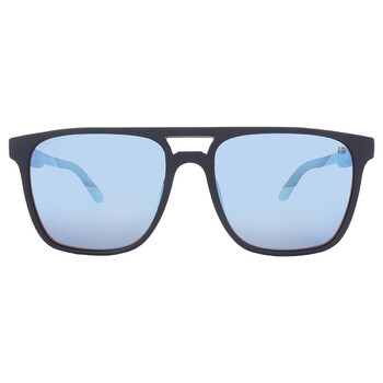 CZAR Polarized Ice Bliue Square Sunglasses