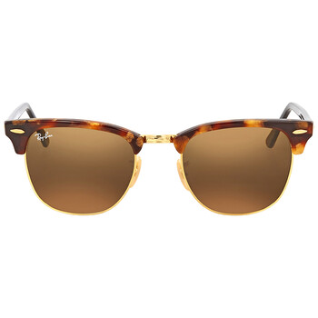 Clubmaster Fleck Brown Classic B15 Square Sunglasses RB3016 1160